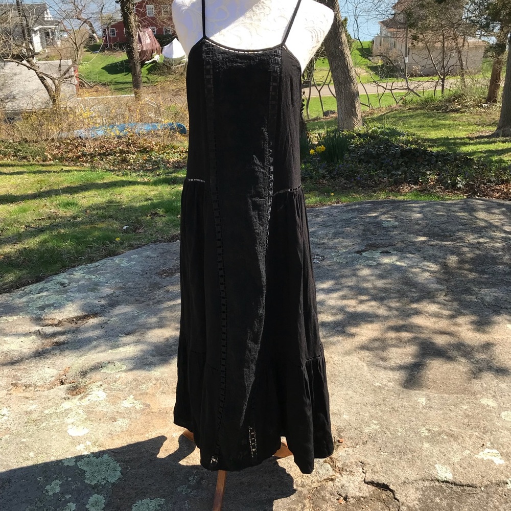 Magali Pascal Crochet BoHo Peasant Maxi Size S